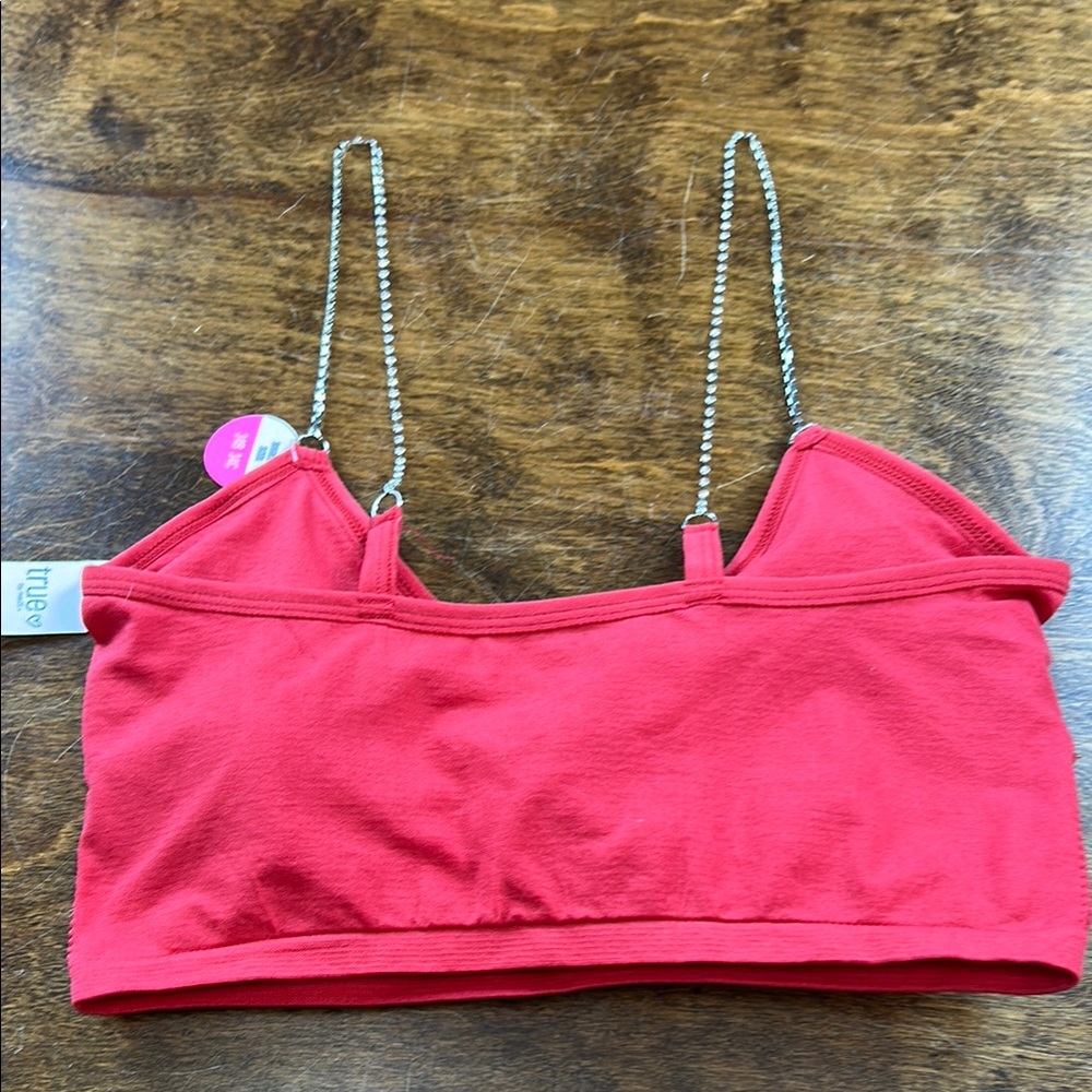 Red Rhinestone‎ strap medium Bralette - Picture 5 of 10